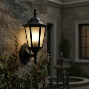 Luminária Arandela Colonial Vintage Clássica Parede Externa Jardim p LED Sextavada Decorativa Retro