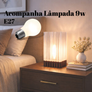Abajur Luminária Decorativa Spark Minimalista Mesa Cabeceira quarto sala escritório 110V/220V
