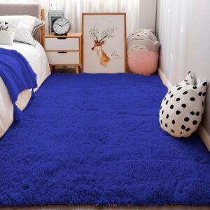 Tapete Quarto e Sala 1,50x1,00 Antiderrapante - Azul
