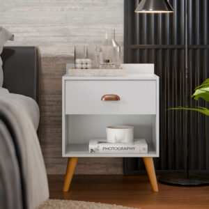 Mesa de cabeceira Pérola pé retrô / moderno - Cores