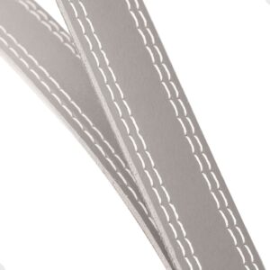 Espelho Redondo Decorativo Suspenso Alça 60cm + Pino Suporte para Banheiro Sala Quarto - Gelo 60cm