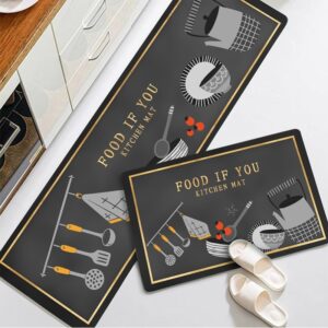 Kit Tapete Jogo Passadeira Cozinha Belga Antiderrapante 2 Pç Promoção - Bule com Tomates