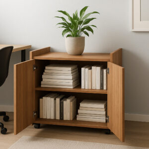 Armário Para Escritório Multiuso Com 2 Portas e Nicho - Envio Imediato