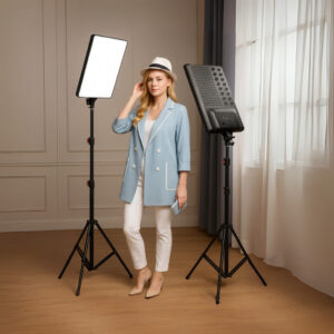 Kit Ring Light Luminária 16 Pol Led Iluminador Com Tripé 2,10 Profissional Estudio Portátil