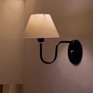 Kit 2 Arandela Abajur de Quarto Interna Bivolt 110/220 Alumínio Americana Colonial - ABF Luminárias