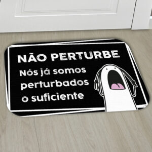 Tapetes Porta Engraçados Decorativo Entrada Antiderrapante 55x35 - 8029