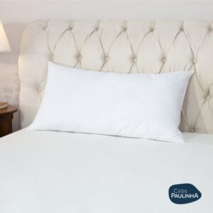 Kit 04 Travesseiros Toque de Pluma Suporte Firme 90 cm x 50 cm