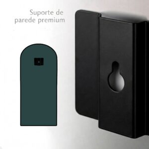 Espelho Verona Oval Base Reta Corpo Inteiro Com Moldura em Couro Premium 120x50 Sala Quarto