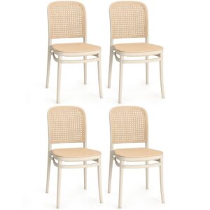 Kit 4 Cadeiras de Jantar Roma para Sala e Cozinha - Bege