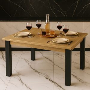 QUEIMA DE ESTOQUE - Mesa de Jantar 120x90cm – Ideal para 4 Lugares Click Web