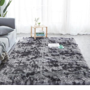 Tapete 2,00 x 1,50 Mega Luxo Peludo Sala e Quarto - Cinza Mesclado