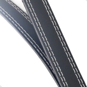 Espelho Redondo Decorativo Suspenso Alça 60cm + Pino Suporte para Banheiro Sala Quarto - Preto 60cm