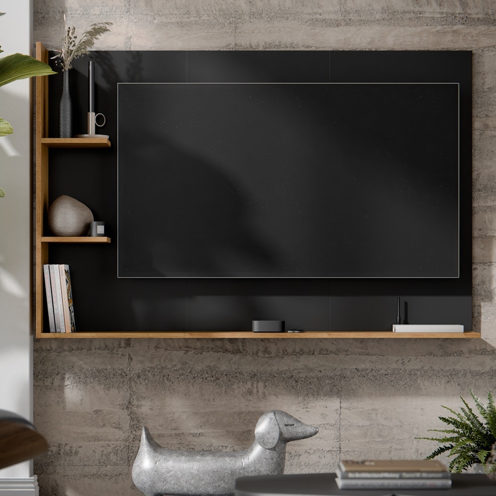 Painel Para TV Ripado Modelo Berlim 50 Polegadas Smart Plus - Quality Móveis