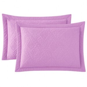 Kit 2 Capas Porta Travesseiro Fronha Matelado - Essência Enxovais - Só belle - Lilas