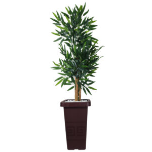 Planta Artificial Arvore Bambu Mosso Da Sorte Arranjo De Decoração Com Vaso