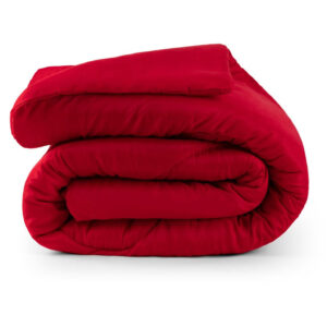 Edredom Colcha Cama Casal Queen Solteiro 01 Peça Dupla Face Atacado - VERMELHO