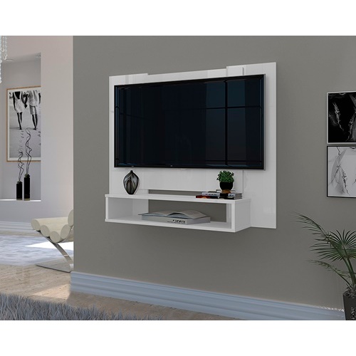 Painel para Tv Smart 50 Polegadas com Prateleira Nicho Quarto Sala Veneza