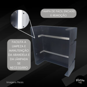 Arandela de Parede 2 Focos 2 Frisos Interna Externa Luminária de parede Muro Escada Corredor Moderna