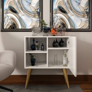 Aparador Buffet Multiuso Com Porta Retrô Cantinho do Café Império