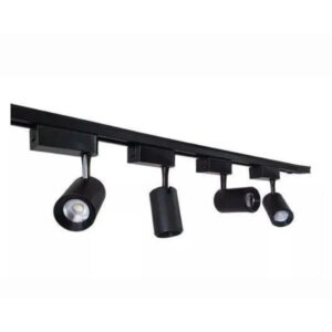 kit Trilho Eletrificado 1m + 4 spots 7w Preto Luz Branco 6500k/Neutro 4000k/Amarelo 3000k - Preto/6500K BRANCO