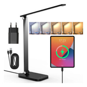 Luminária Abajur de Mesa LED três temperaturas de cor, 3000-6000k, escurecimento contínuo, muito protetora para os olhos