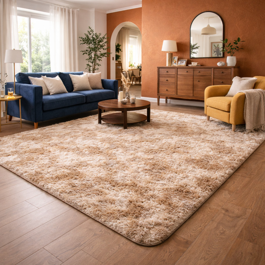 Tapete Grande Felpudo De Sala Escritorio Decoração Casa Quarto Fofo Grande Várias Cores