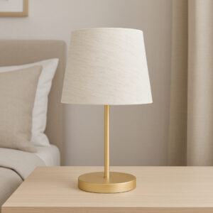 Abajur de Mesa Moderno Minimalista com Cúpula Decorativa para Quarto e Sala