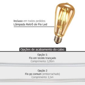 Luminária Ovals Mesa Cabeceira 110V/220V quarto sala escritório