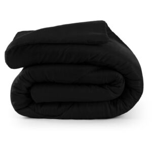 Edredom Colcha Cama Casal Queen Solteiro 01 Peça Dupla Face Atacado - PRETO