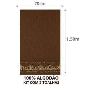 Kit 2 Toalhas de Banho Premium Gigante 100% Algodão – Felpudas, Macias e Super Absorventes