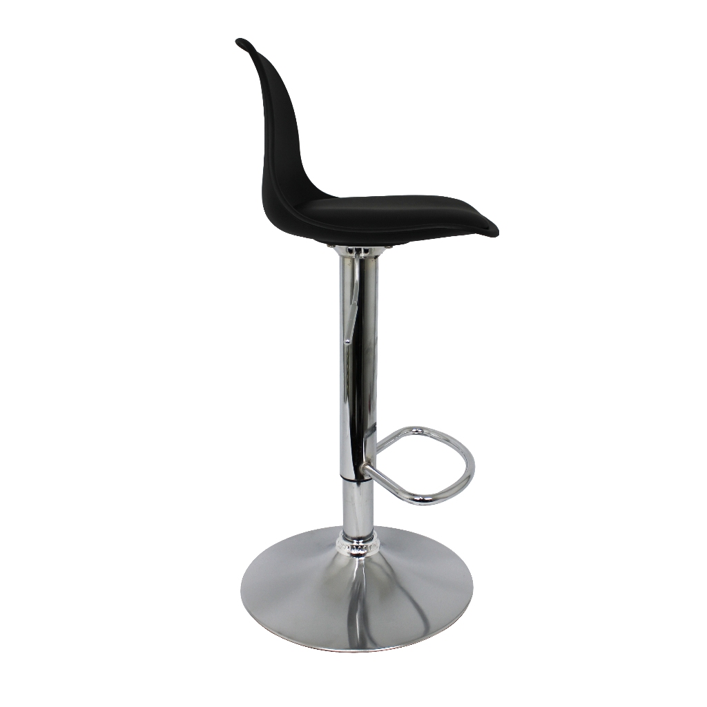 Banqueta Eiffel Giratória Estofada com Encosto Sala de Jantar