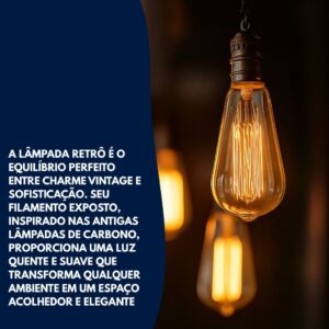 Lâmpada Led Filamento ST64 Vintage Decorativa Elegante 4w Retro Âmbar 2200k Luz Branco Quente Pêra
