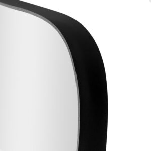 Espelho Corpo Inteiro Retângular 150x50cm C/ Suporte De Chão - Preto