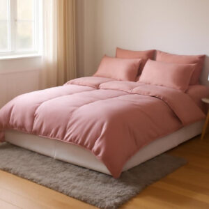 Edredom DUPLA FACE em Tecido SOFTFLEX 400 Fios Dupla Face LISO Premium - ROSA