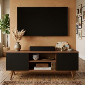 QUEIMA DE ESTOQUE - Buffet Balcão com 3 Portas e 1 Prateleira Multiuso - p/ Sala Estar ou Escritório