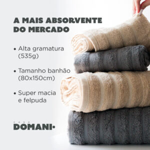 Kit 4 Peças Toalha Requinte | Fio Penteado 100% Algodão | Wiegand