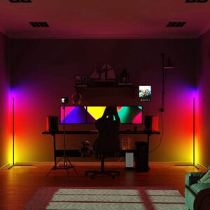 Luminária RGB Bastão 142CM Com Controle Lay P5
