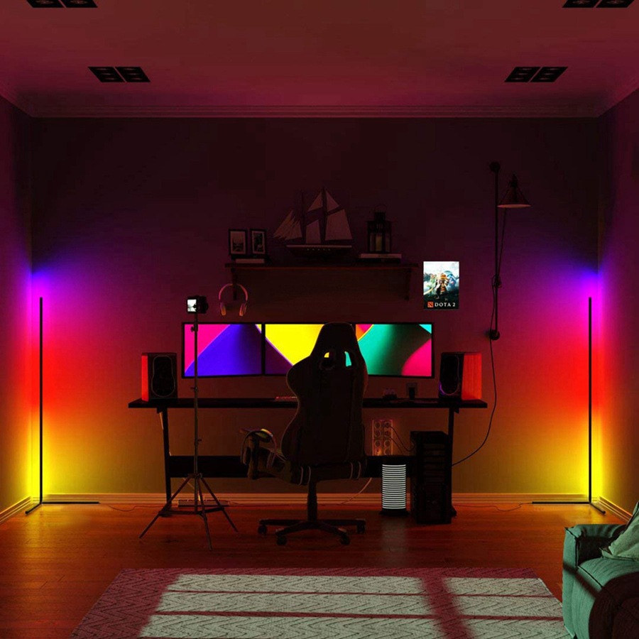 Luminária RGB Bastão 142CM Com Controle Lay P5