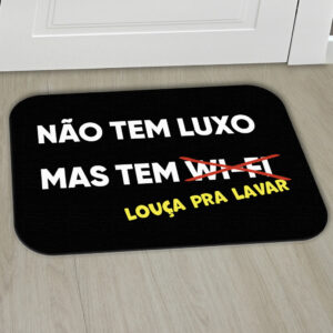 Tapetes Porta Engraçados Decorativo Entrada Antiderrapante 55x35 - 8028