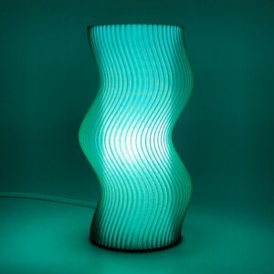 Luminária Amnis Mesa Cabeceira 110V/220V abajur quarto sala escritório - Verde Urano