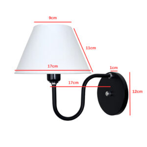 Kit 2 Arandela Abajur de Quarto Interna Bivolt 110/220 Alumínio Americana Colonial - ABF Luminárias