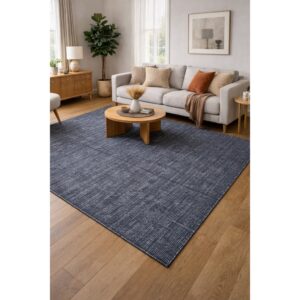 Tapete Jacquard Legítimo 3,0m x 2,0m Antiderrapante Estampas Diversas Sala Quarto Geométrico - Riscado Preto