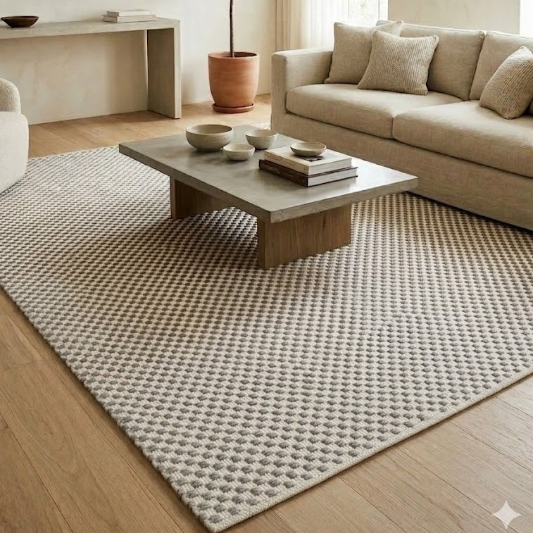 Tapete 100% Algodão 1,40x2,00 Sala Quarto Escritório Grosso