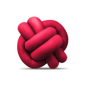 Almofada Nó Nozinho Escandinavo De Luxo - VERMELHO