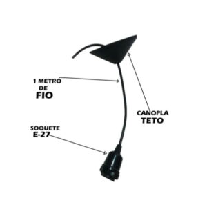 Kit 3 Luminária Pendentes Oriental Para Sala Cozinha Escritório Bivolt Cor Marrom - 3tm