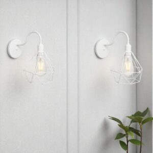 Luminária Arandela de Parede Retrô Diamante Aramado 127v/220v