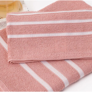 Kit 3 Toalhas De Banho 100% Algodão Alta Absorção 60x120cm - Rosa - Jessica