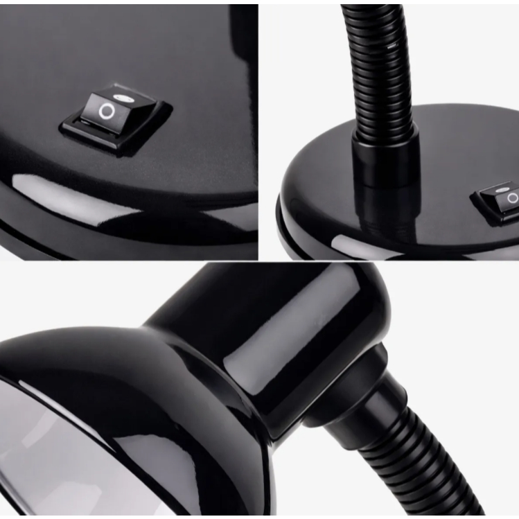 Luminária De Mesa Abajur Flexível Articulável Leitura Bivolt