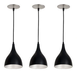 Kit 3 Pendente de Luminária Modelo Gota para Cozinha, Sala, Quarto Escritótio, Area Gourmet