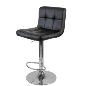 Kit 3 Banqueta Gomos para Cozinha Bar Bancada balcão Americano em Material Sintético 3-35 Preto